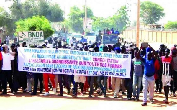 Mali: Marche pacifique contre le plan de découpage territorial au Mali: Certaines communautés de l’ex-arrondissement de Siby et celles de la commune rurale du Mandé demandent à être rattachées au cercle de Siby