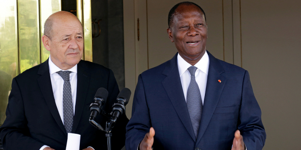 Côte d’Ivoire : tête-à-tête avec Ouattara, antiterrorisme… Le programme de Le Drian à Abidjan