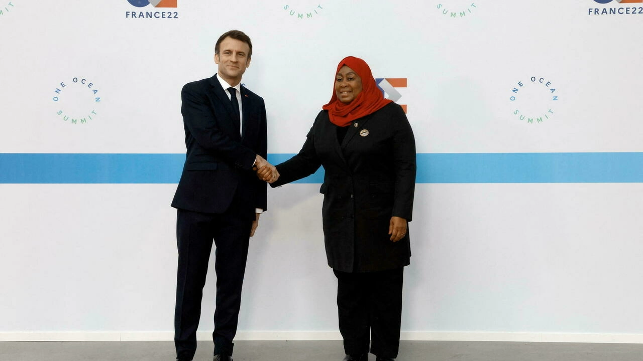France’s Macron hosts Tanzanian counterpart in Paris ahead of EU-AU summit