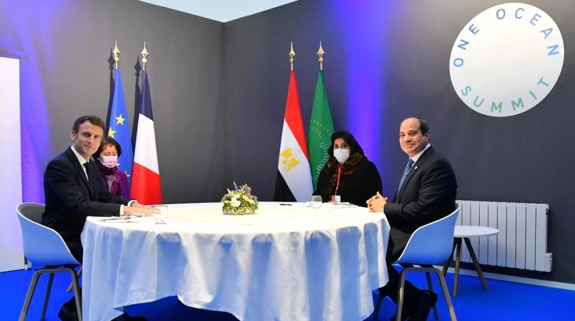 Egypt’s Sisi, France’s Macron Discuss Regional Issues, Fighting Terrorism