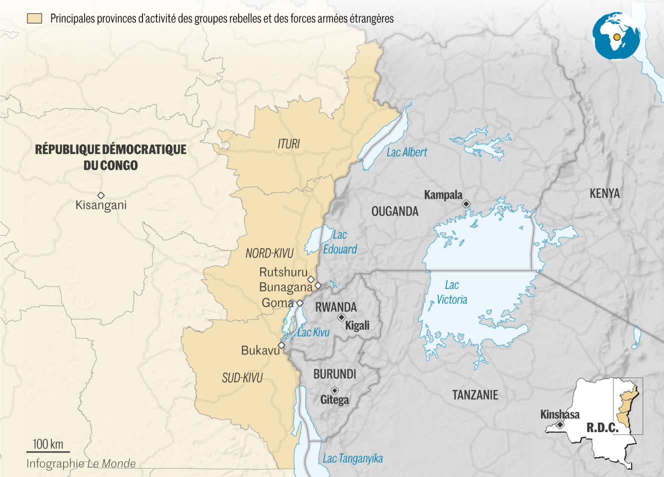 Le retrait de façade des rebelles du M23 dans l’est de la RDC