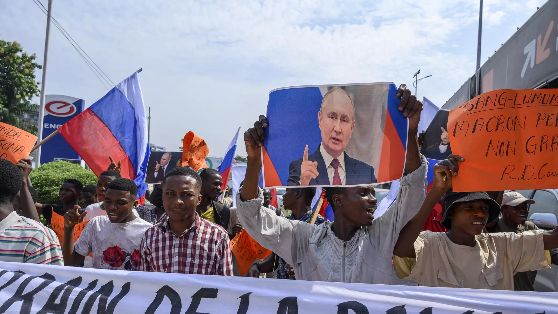 Protest takes in place in DRC ahead of President Emmanuel Macron’s slated visit