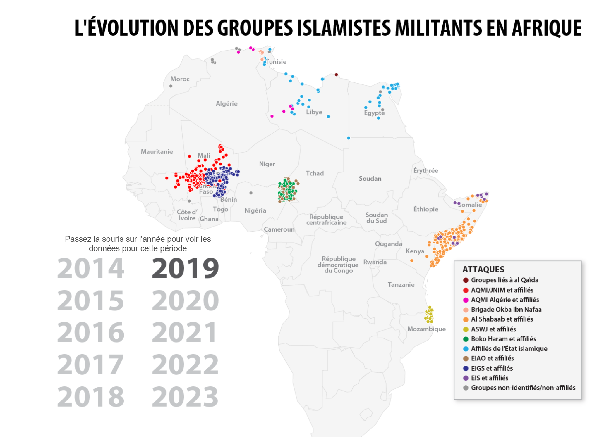 Le nombre de décès liés aux groupes islamistes militants africains atteint un niveau record