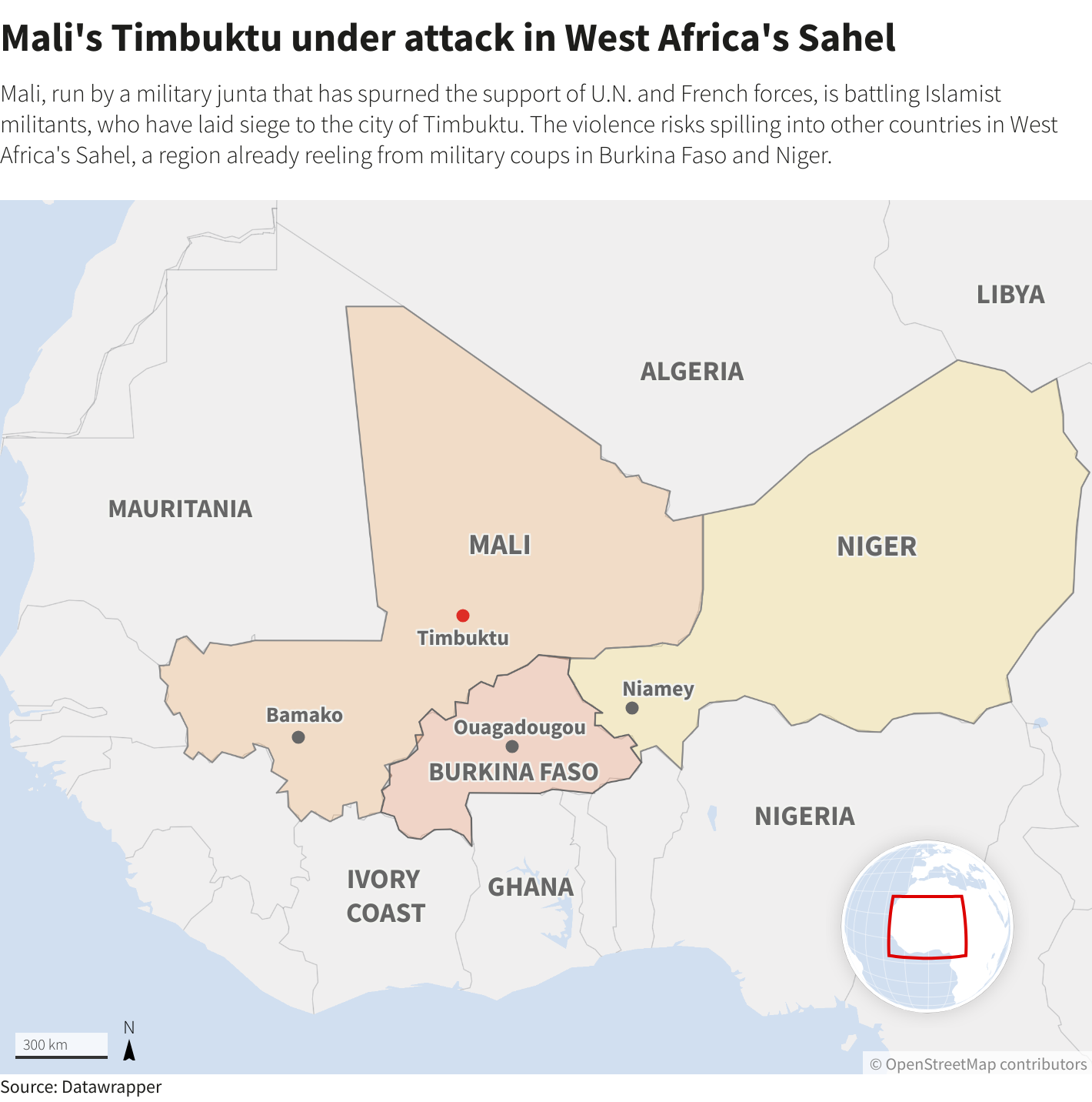 Mali in meltdown as militants advance and U.N. withdraws