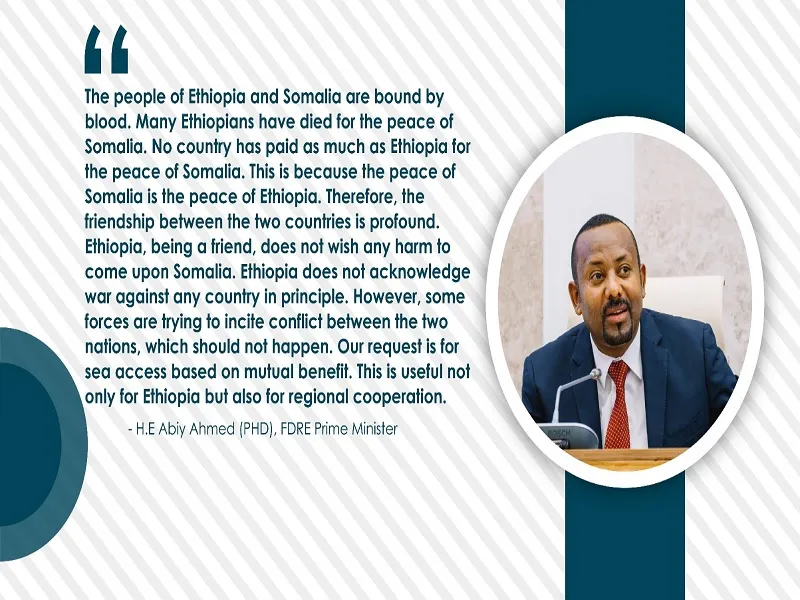 The Ethiopian Premier Made Three Solid Points About His Country’s Intentions Towards Somalia