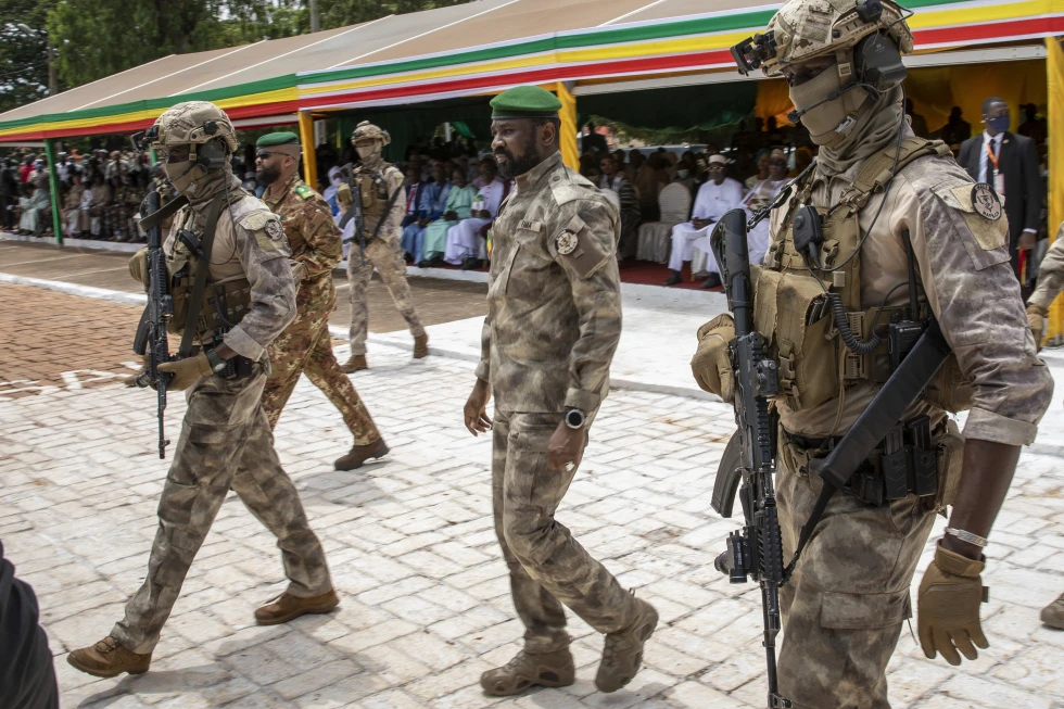 The head of Mali’s military junta appoints himself to the highest rank in the army