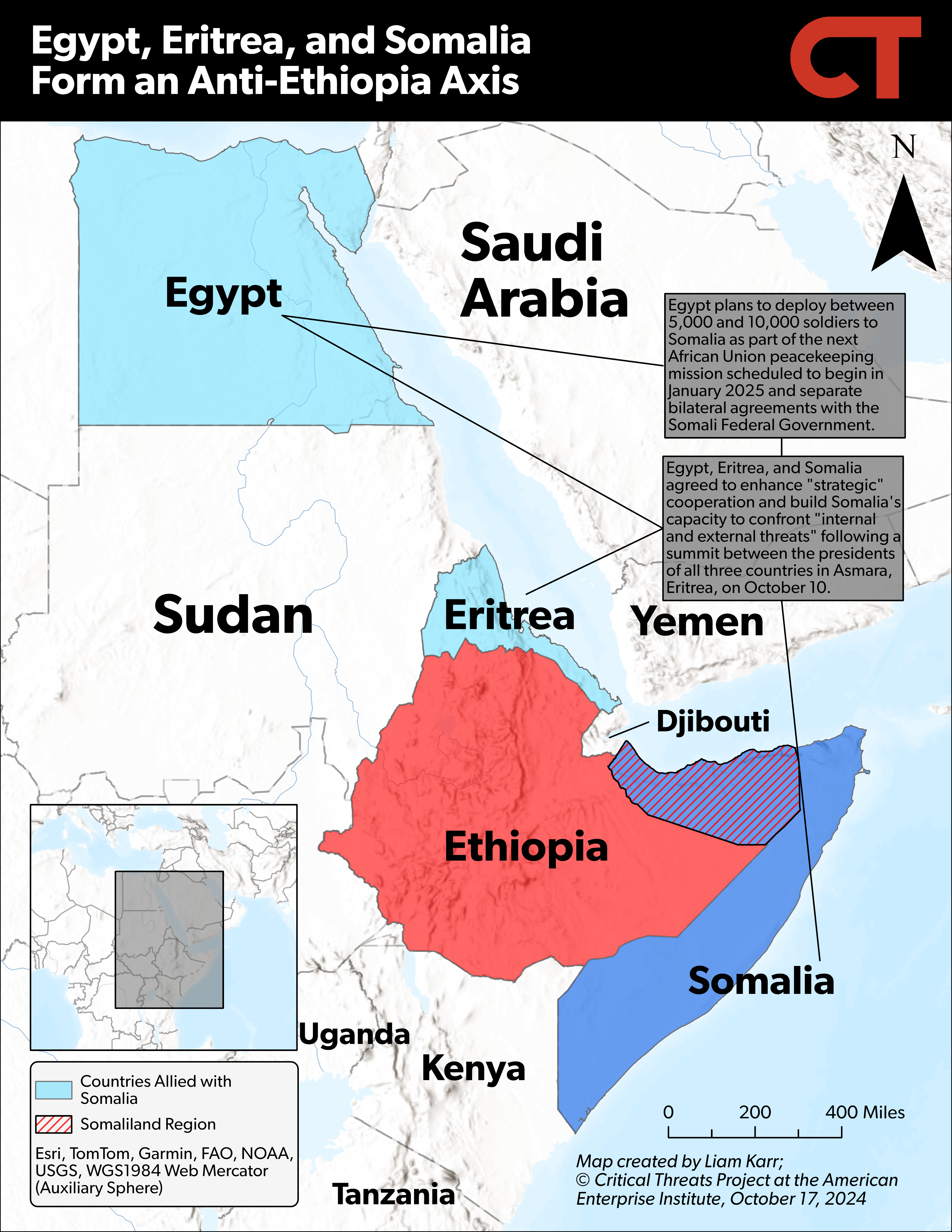 Africa File, October 17, 2024: Egypt-Eritrea-Somalia Summit; Challenges with Tigray Peace Process