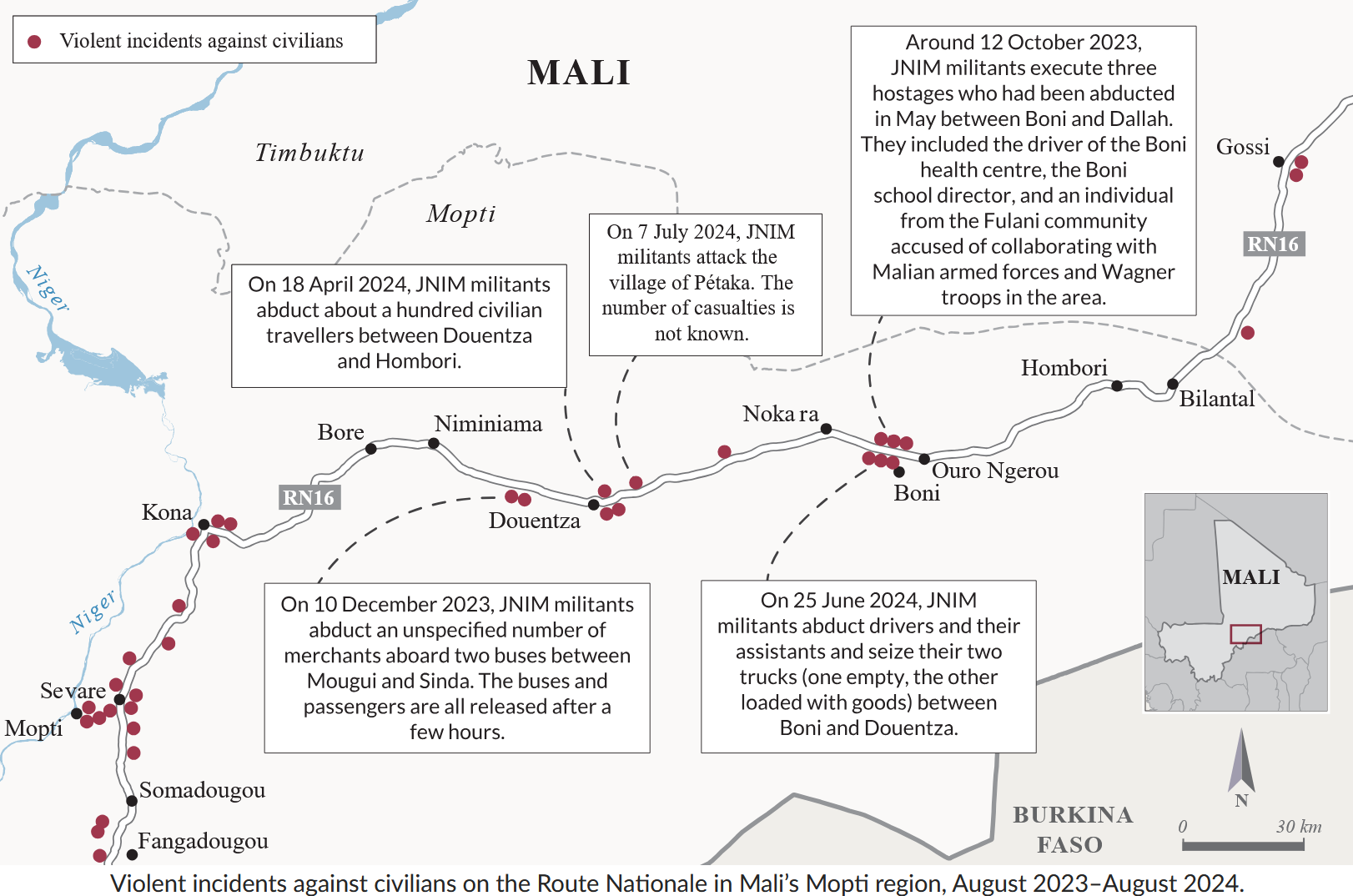 Political extortion? JNIM’s blockade of Boni, Mali.