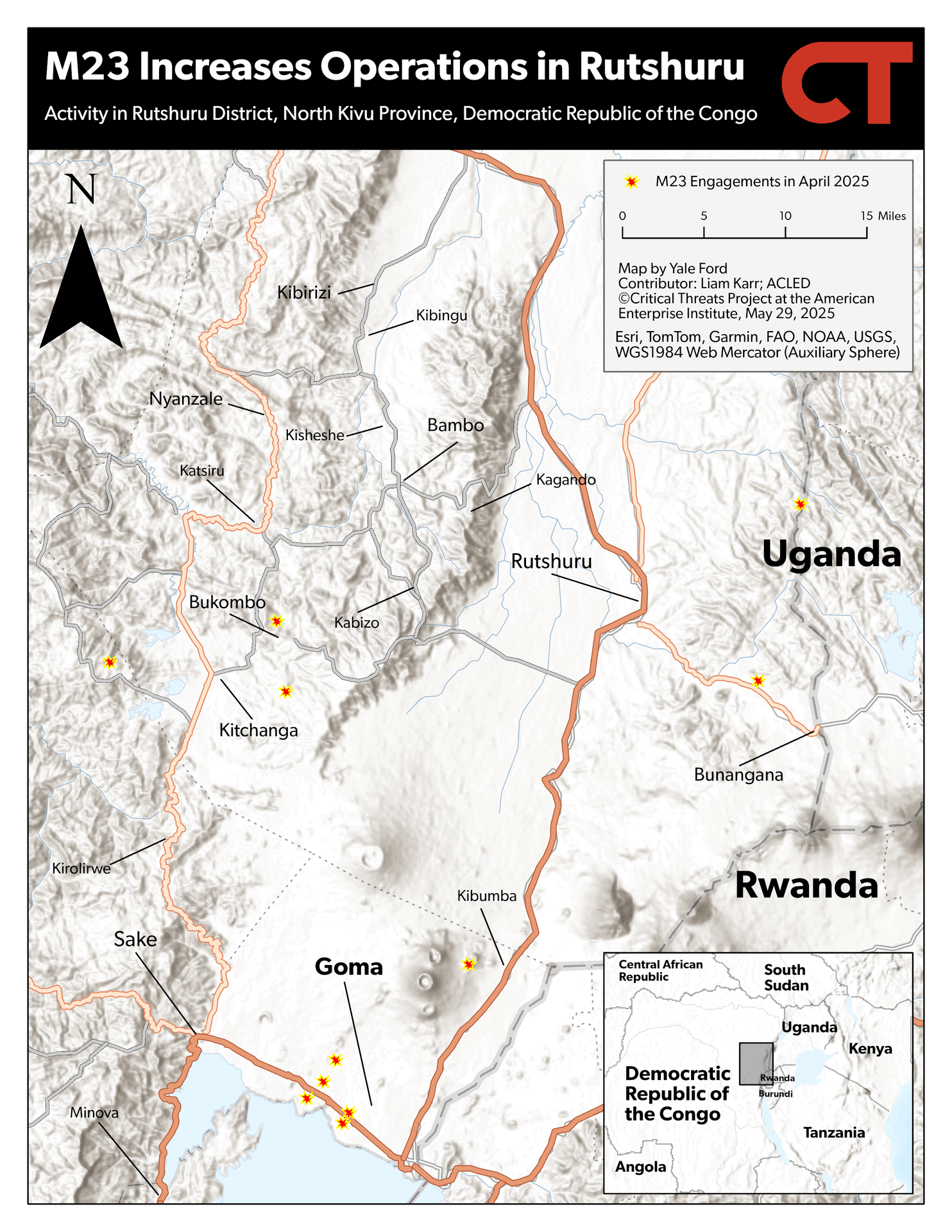 Africa File, May 29, 2025: M23 Rebels Escalate Offensive and Arrest Campaign in North Kivu