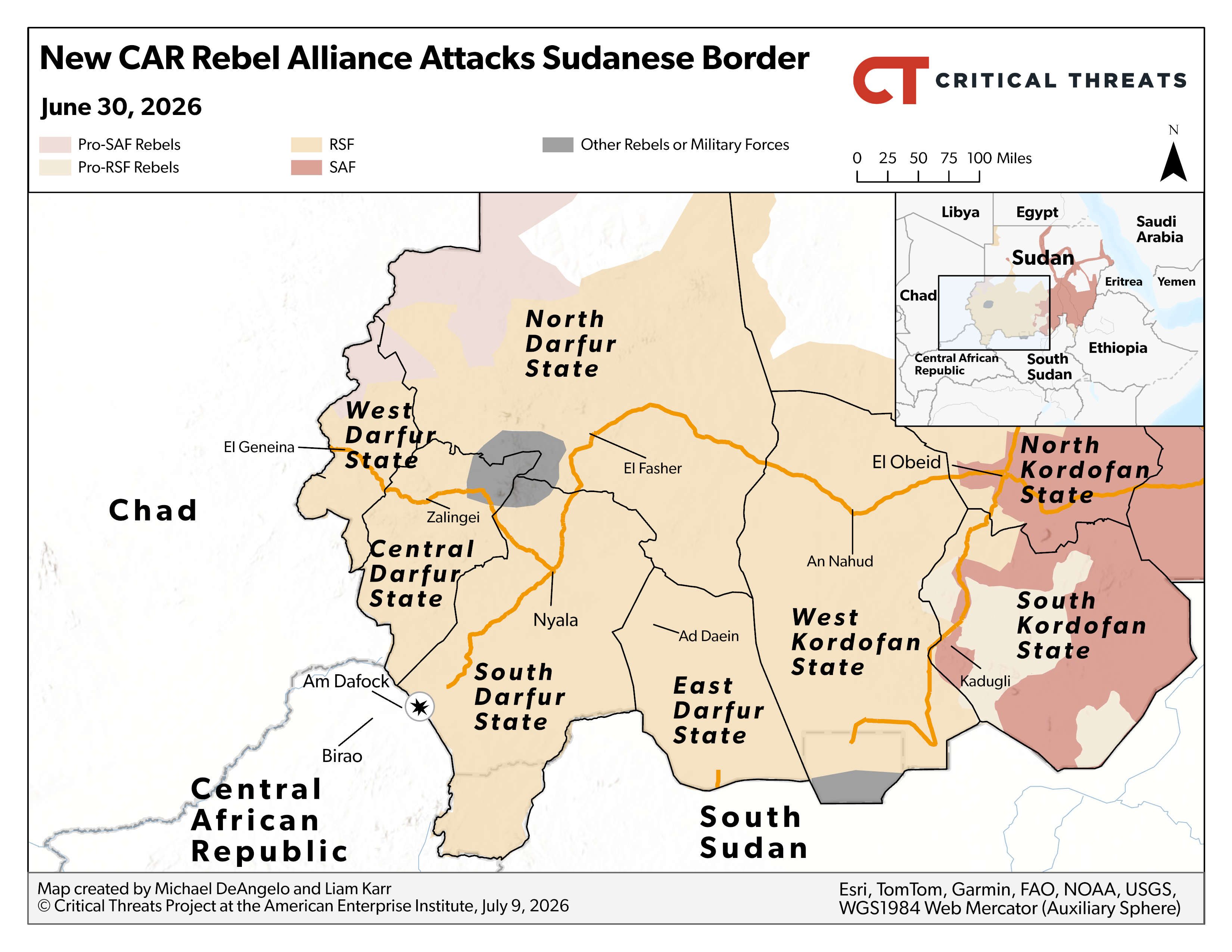 Another JNIM Offensive Across Mali; SAF Advances on Secondary Fronts; New CAR Rebellion: Africa File, July 9, 2026